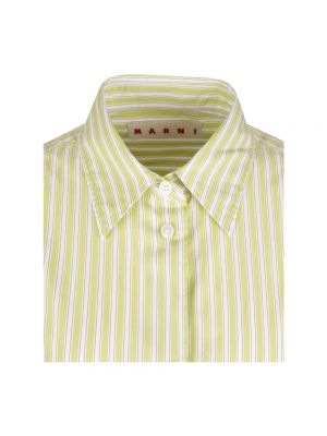 Camisa de algodón con efecto degradado Marni verde