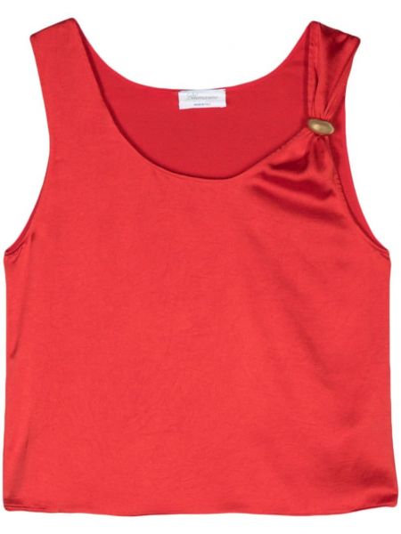 Αμάνικη μπλούζα από κρεπ Blumarine κόκκινο