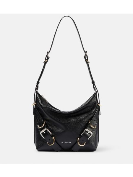 Черная кожаная сумка через плечо Givenchy