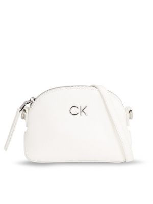 Crossbody kabelka Calvin Klein biela