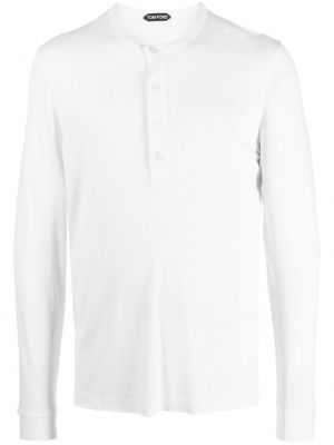 T-shirt avec manches longues Tom Ford blanc