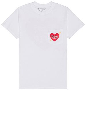 Camicia con tasche con motivo a cuore Free & Easy bianco