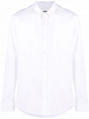 Пухена памучна риза Balmain бяло