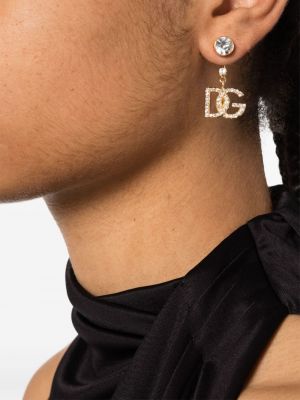 Boucles d'oreilles à imprimé à boucle en cristal Dolce & Gabbana