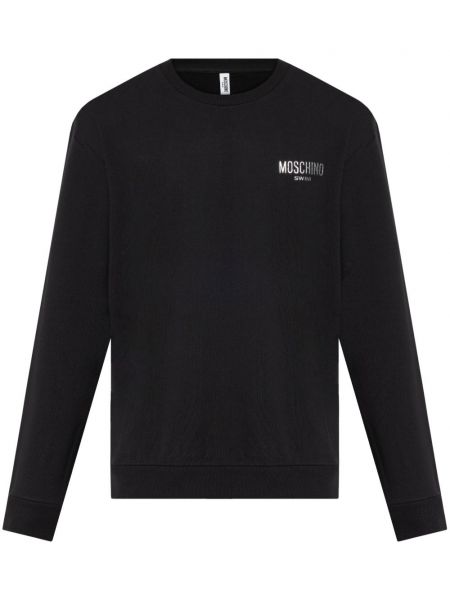 Işlemeli sweatshirt Moschino siyah