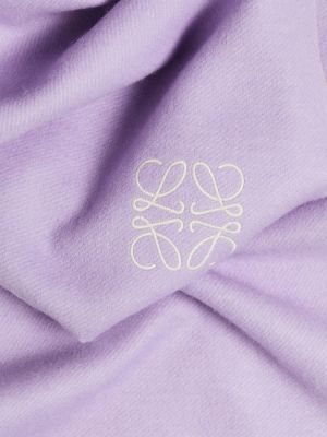 Kasmír gyapjú hímzett sál Loewe lila
