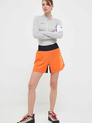 Оранжевые спортивные шорты с принтом Adidas Terrex
