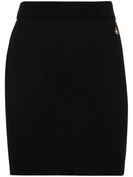 Βαμβακερή φούστα mini Vivienne Westwood μαύρο