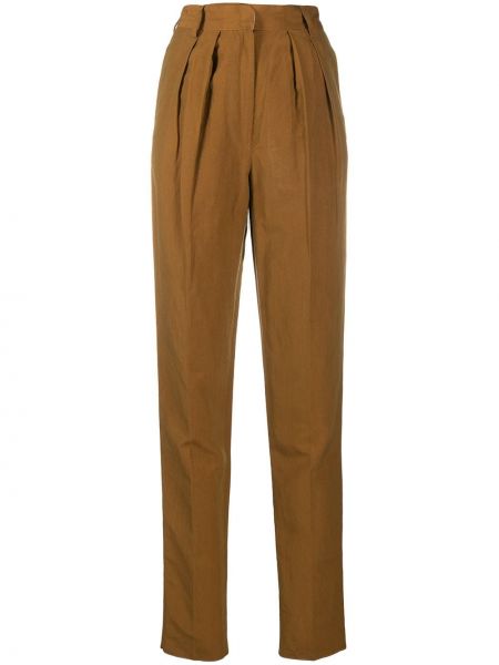 Pantalones de cintura alta Jean Paul Gaultier Pre-owned naranja