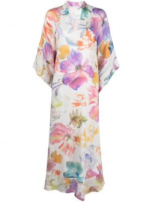 Maksi haljina s cvjetnim printom s printom 120% Lino