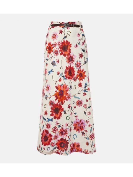 Floral sengetøy maxi skjørt Dorothee Schumacher