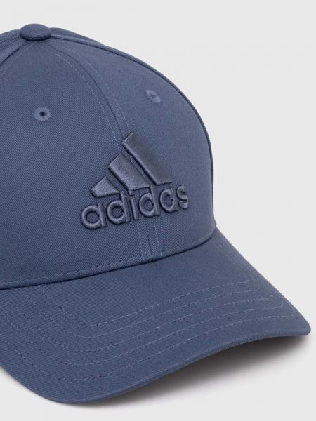 Pamučna kapa Adidas plava