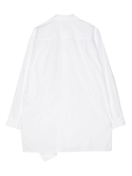 Asimetriška medvilninė marškiniai Y's balta