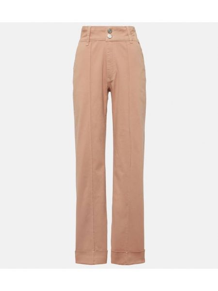 High waist straight jeans Frame pink
