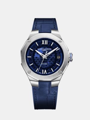 Relojes de cuero Baume & Mercier azul