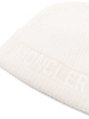 Siuvinėtas kepurė Moncler balta