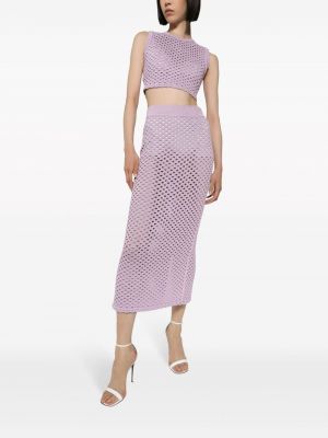 Pouzdrová sukně Dolce & Gabbana fialové