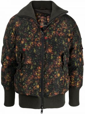 Dūnu jaka ar ziediem ar apdruku Emporio Armani zaļš