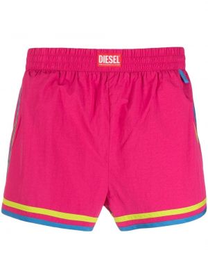 Stripete shorts Diesel rosa