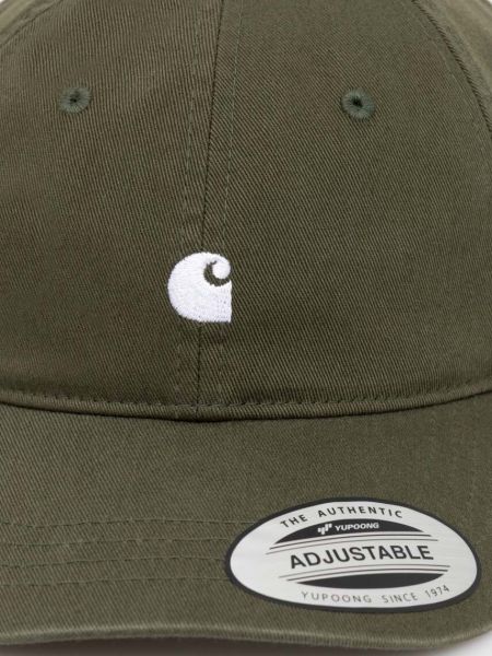 Хлопковая кепка с аппликацией Carhartt Wip зеленая