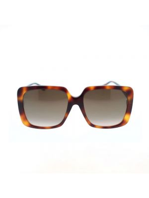 Okulary przeciwsłoneczne z kryształkami Gucci brązowe