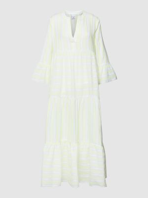 Sukienka z perełkami w paski Tonno & Panna biała