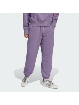 Pantalon de joggings en coton Adidas violet