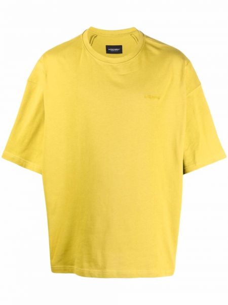 Camiseta con bordado A-cold-wall* amarillo