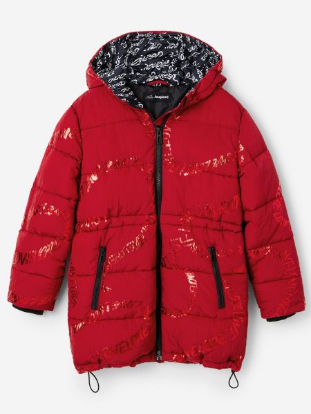 Zimný kabát Desigual červená