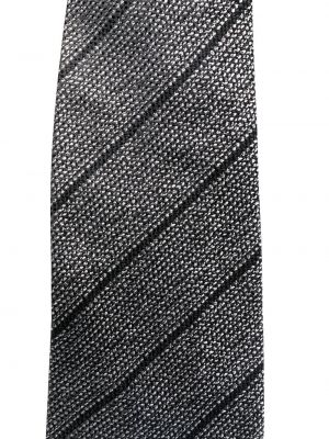 Jedwabny krawat w paski Versace Pre-owned