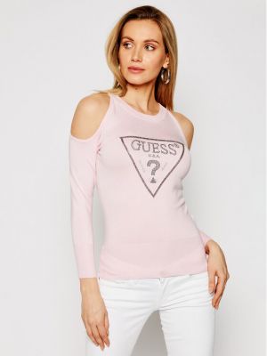 Пуловер Guess розово