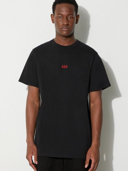 Bavlněné tričko 424 černé