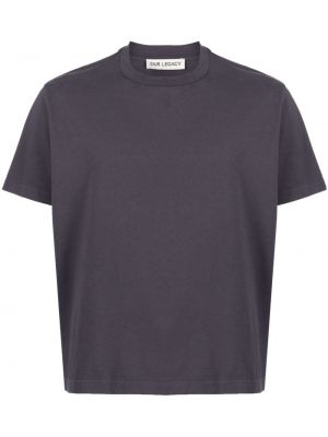 Jersey t-shirt mit rundem ausschnitt Our Legacy grau