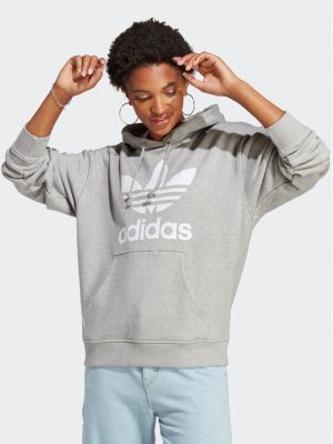 Džemperis su gobtuvu Adidas pilka