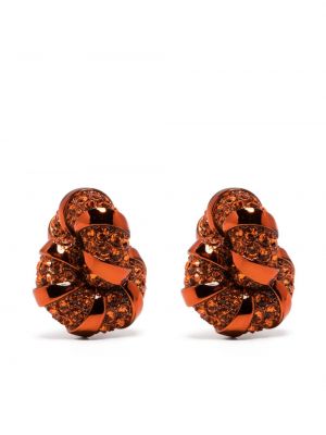 Boucles d'oreilles à boucle Lanvin orange