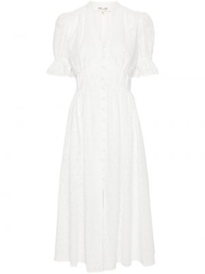 Midi haljina Dvf Diane Von Furstenberg bijela