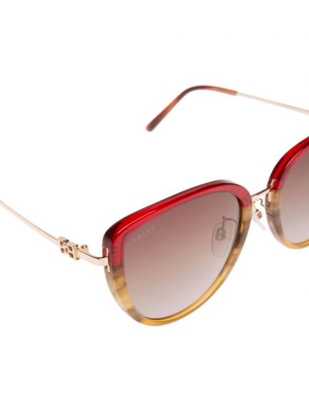 Oversize saulesbrilles Bally sarkans
