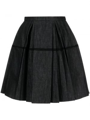 Plisované džínová sukně Dice Kayek černé