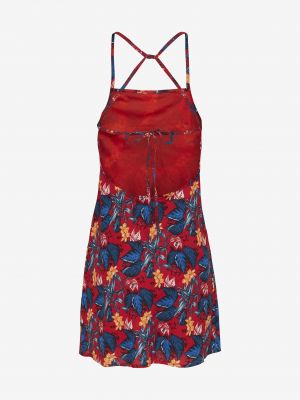 Květinové mini šaty Tommy Jeans červené