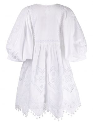 Krajkové bavlněné šaty Rhode bílé
