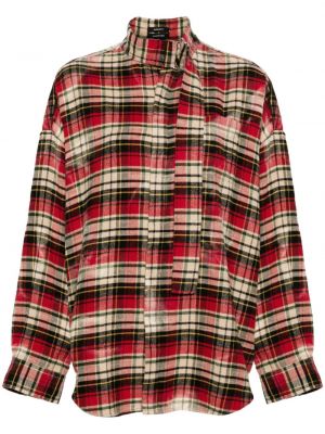 Flanel srajca s karirastim vzorcem R13 rdeča