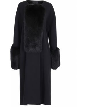 Шерстяное пальто Vionnet, черное