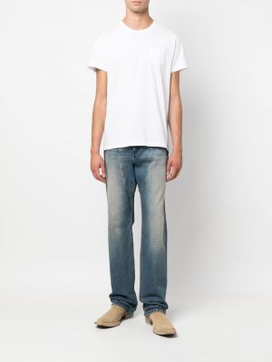 T-krekls ar apaļu kakla izgriezumu ar kabatām Ralph Lauren Rrl balts