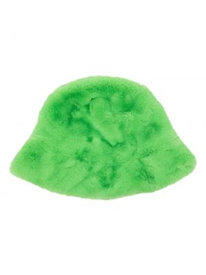 Pelz mütze Jakke grün