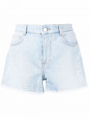 Shorts di jeans con motivo a stelle Stella Mccartney blu