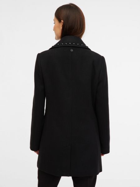 Вълнено зимно палто Orsay черно
