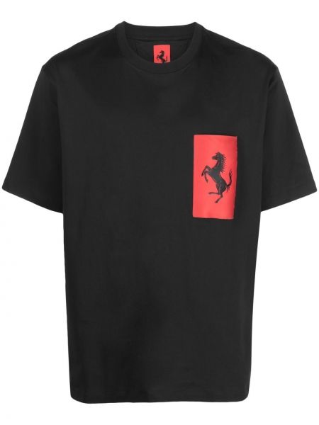 T-shirt con stampa Ferrari