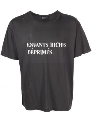 Tričko s potiskem Enfants Riches Déprimés černé