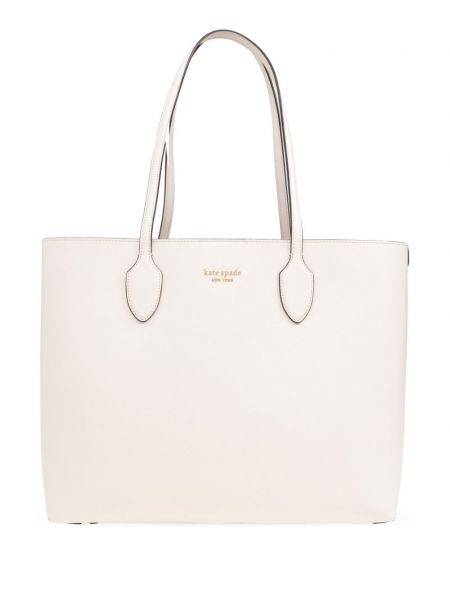 Læder shopping bag Kate Spade hvid