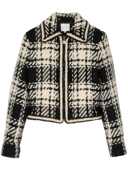 Volnena jakna s karirastim vzorcem Céline Pre-owned